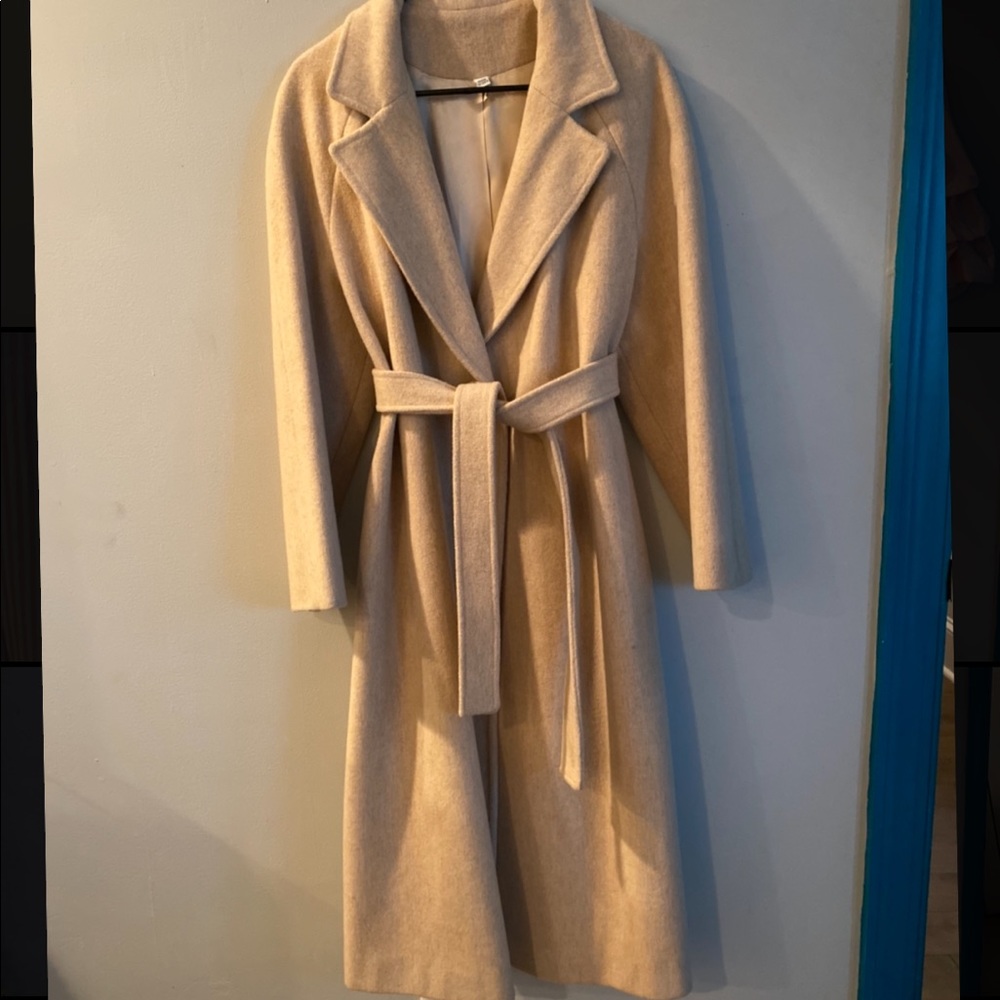 Vintage 100% Wool Trench Coat